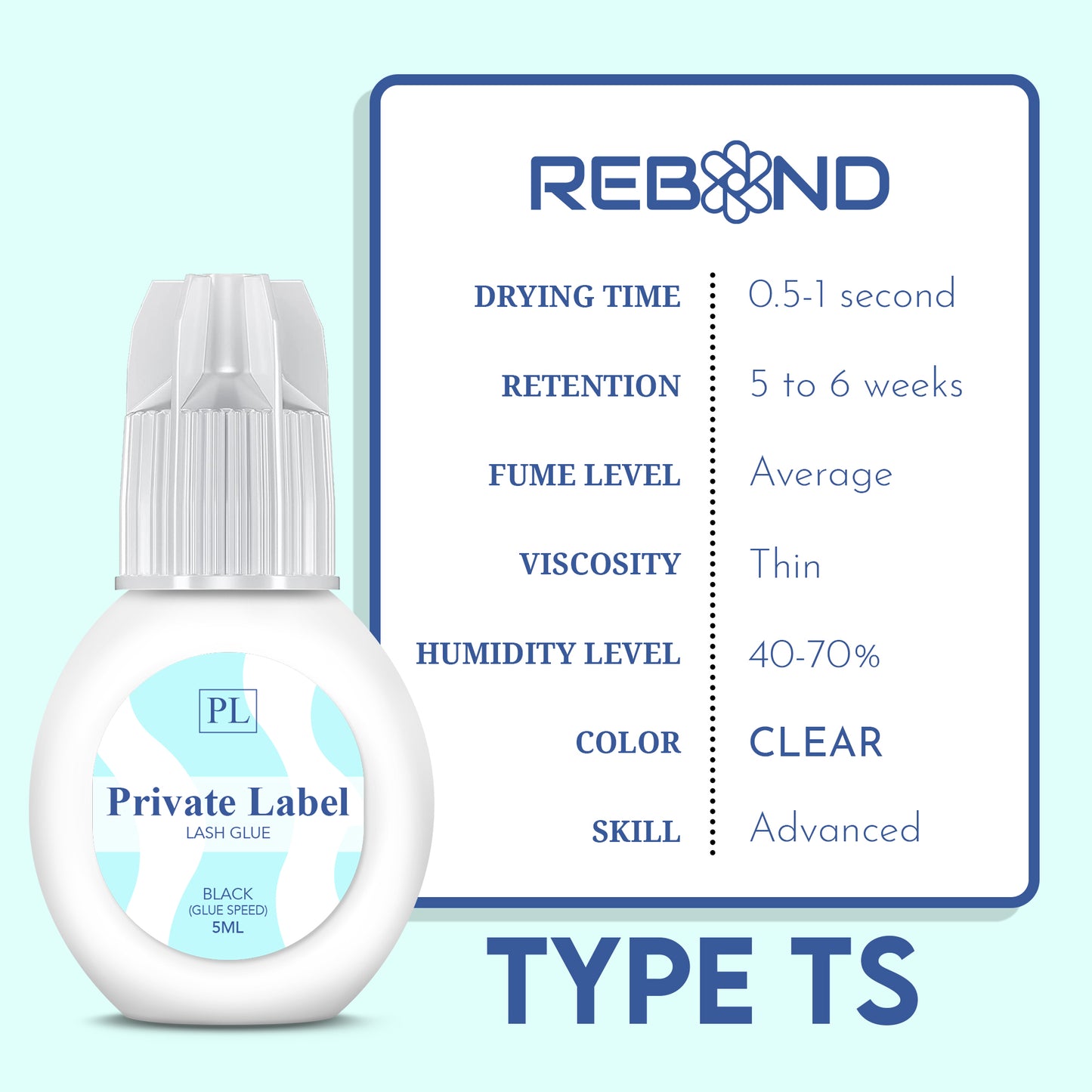 Eyelash Glue Type TS (Clear glue)